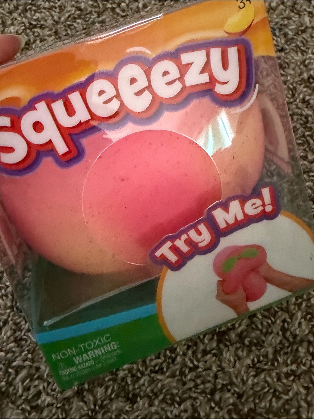 Sunny days Squeezy Peach Stress Relief Toy - Picture 5 of 6